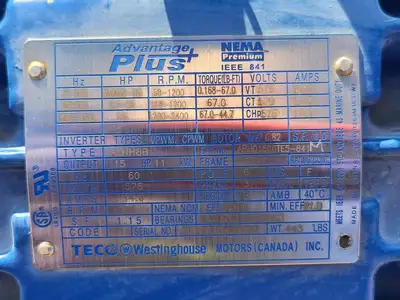 NEW TECO-WESTINGHOUSE APH01506TE5-841M