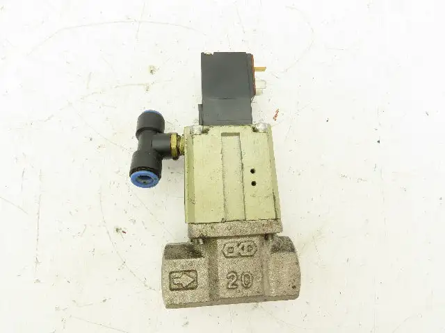 CKD CVS2-20A-10-02HS-3 Pneumatic Solenoid Coolant Valve 3/4" 24VDC NC