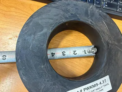 New | in-Stock AFTERMARKET DRILL PIPE WIPER, TAPERED, 9"OD X 4.37"ID, FOR USE WITH DIVERTER BOX Parts Pennsylvania US | East West Machinery & Drilling #1418136