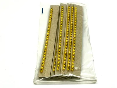 117 | Grafoplast  Wire Markers Y Black on Yellow 50 Strips - New