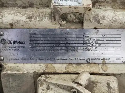 USED GE MOTORS 5KS184SE408D1