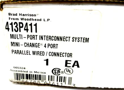 NEW BRAD HARRISON 413P411 MULTI-PORT INTERCONNECT SYSTEM