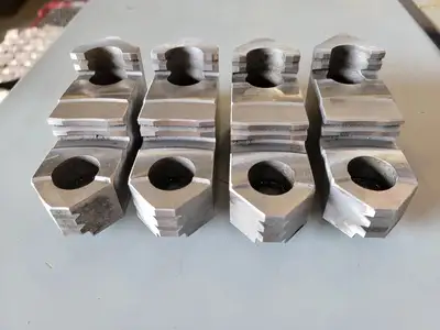 Lathe Chuck Hard Top Jaws 4-1/4" x 2" x 1-1/2" (Set of 4)