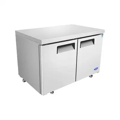 New | in-Stock Atosa New Atosa MGF8402GR 48'' (2) Door Undercounter Refrigerator Undercounter Refrigerators Illinois US | Falcon Restaurant Supply #1375485