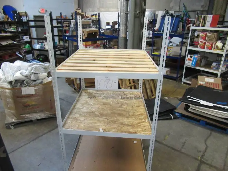 Adjustable White Metal Frame Built to Fit Onto Pallets - Perfect for Projects