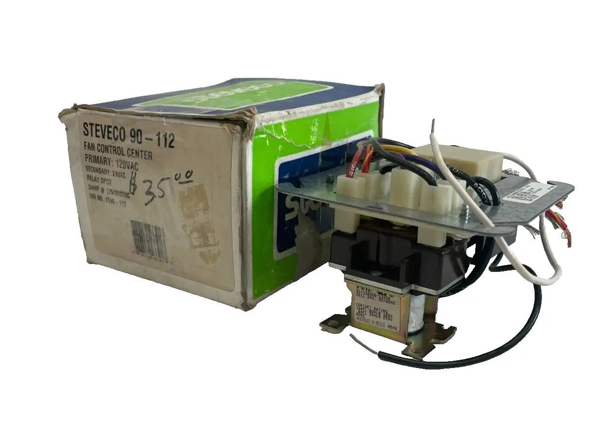 NEW WHITE RODGERS STEVECO 90-112 RELAY 120VAC 90112