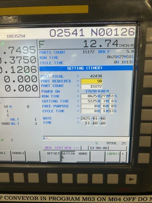 2017 Toyoda Wele UQ 400 5 Axis Trunnion Machining Center