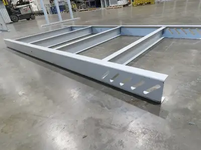 Hytrol HPS 37"W Conveyor Leg 78" Top Section Extension No Brackets WHITE