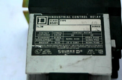 Used Square D 8501X040 Relays & Switches California US | Davliegogo LLC #1729085