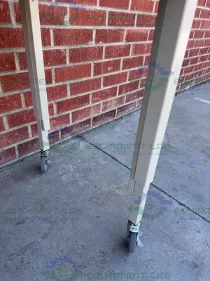 USED PHENOLIC / COMPOSITE RESIN ADJUSTABLE  SCIENCE TABLE WITH WHEELS-30" W X 36" L
