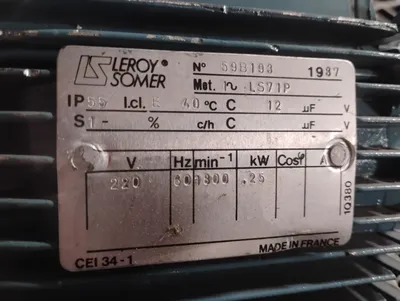 LEROY SOMMER LS71P A.C. Motors | ESS Industrial Equipment Sales (7)