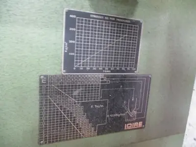 80 Ton, Loire, hydraulic press brake w/ dies, 10' overall
