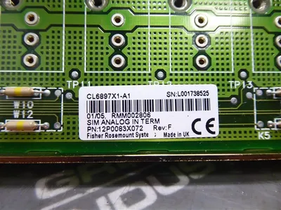 Fisher Rosemount CL6897X1-A1 Sim Analog Input Terminator 12P0083X072 Rev. F New