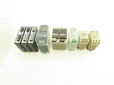 Various Mfr Power Supply 24VDC 2.5A Out 120/240VAC 1Ph In Lot of 9