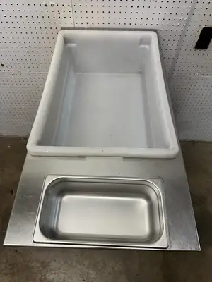 Used Falcon Restaurant Supply Used Stainless Steel Mobile Breading Station on Casters Batter and Breading Machines Illinois US | Falcon Restaurant Supply #1374974