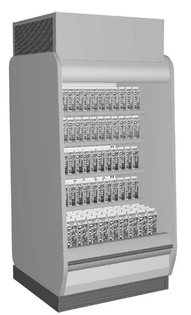 130-0096 Hill Phoenix O5DMA 4’ Low Front Self Contained Refrigerated Cooler