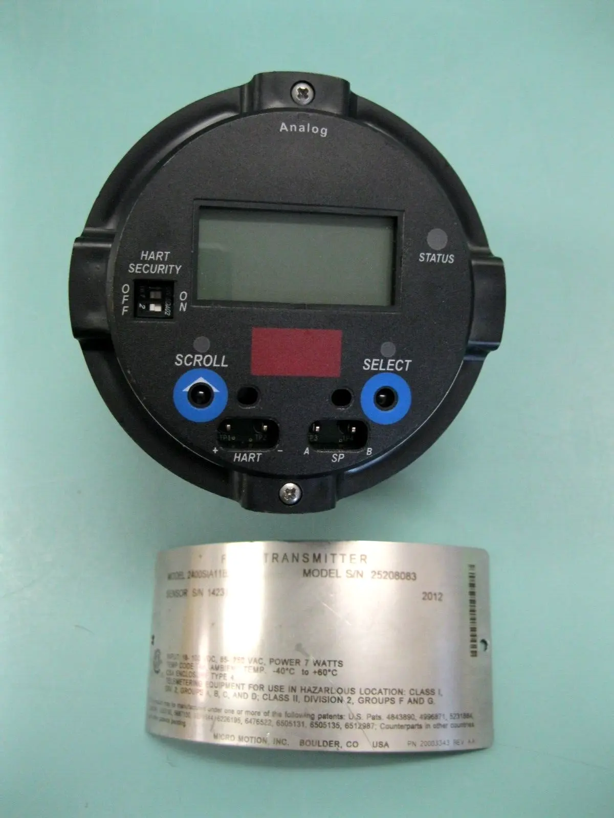 USED Micromotion 2400SIA11B2EZZZ