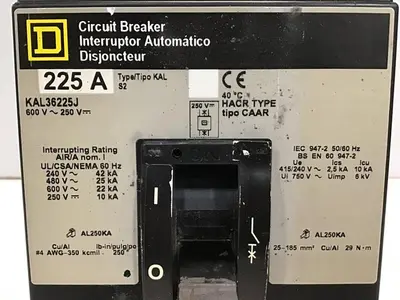 USED SQUARE D KAL36225J
