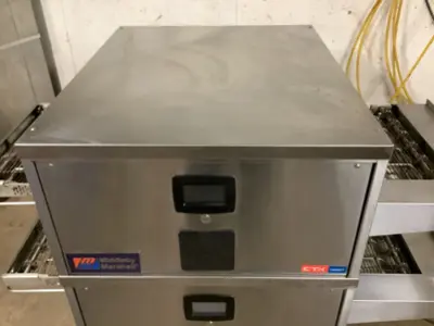 152-0786 Middleby Marshall DZ33T Double Stack Natural Gas Conveyor Pizza Oven