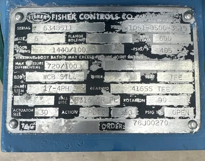 FOR PARTS/REPAIR- Fisher Controls 1061-8500-3516 Flow Control Valve FAST SHIPPED