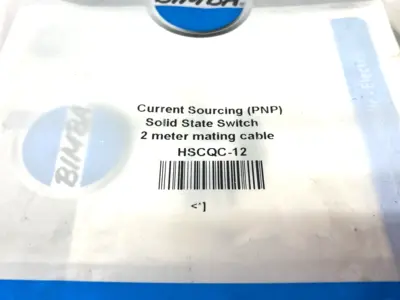NEW BIMBA CURRENT SOURCING PNP SOLID STATE SWITCH, 2M MATING CABLE