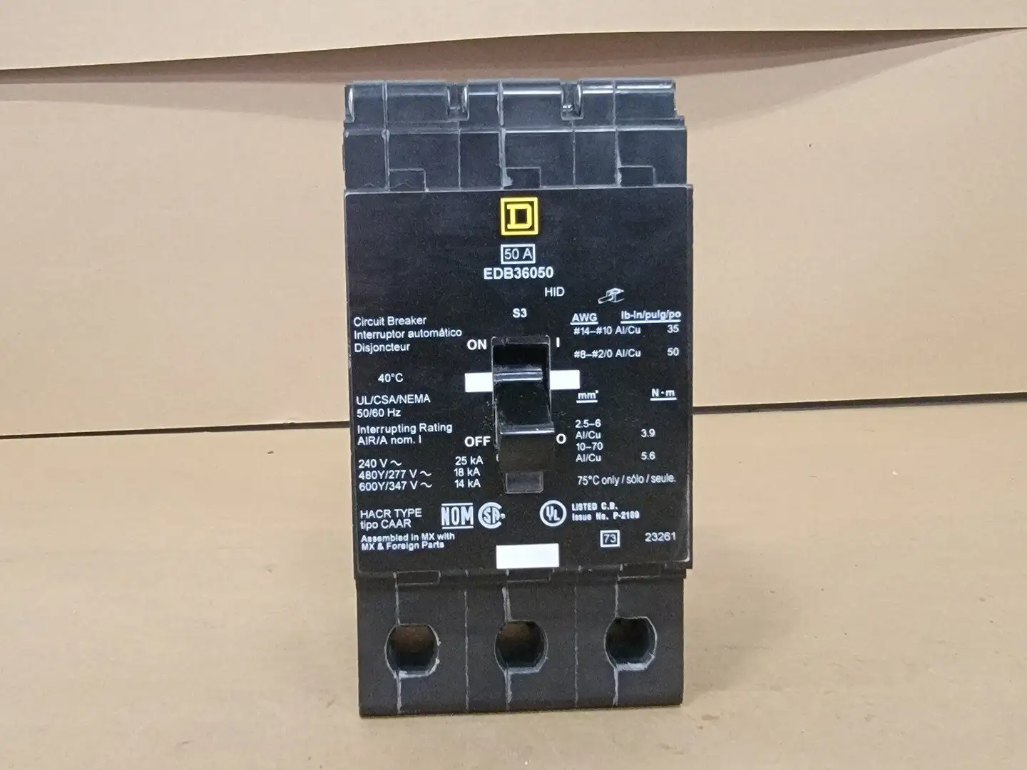 NEW SQUARE D EDB36050
