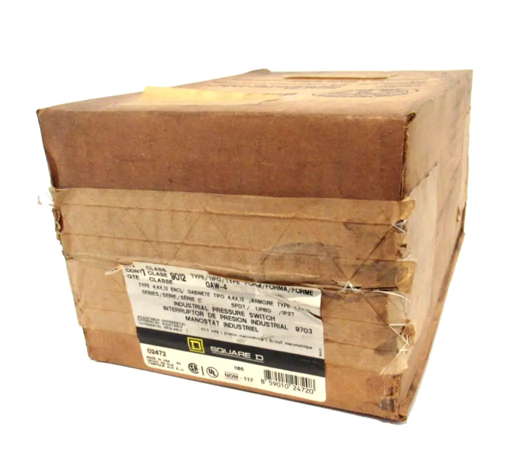 NEW SEALED SQUARE D 9012-GAW4 PRESSURE SWITCH SER.C 9012GAW4