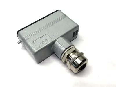 USED ILME HEAVY DUTY HOOD W/ HARTING HAN-D25F FEMALE CONNECTOR 250V 10A