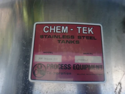 308 Gallon 304 Stainless Vertical Tank