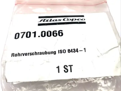0701.0066, 701.0066, ISO 8434-1 | Atlas Copco 0701.0066 Adapter Fitting ISO 8434-1 701.0066 - New