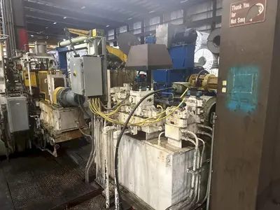72" X .128" X 70,000 # AUTOMATIC FEED CO. SERVO FEEDLINE WITH HER-VOSS LEVELER. STOCK # 1162623