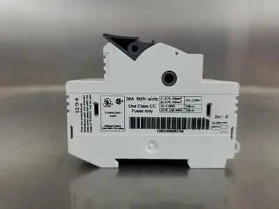 Used Allen-Bradley 1492-FB3C30-L Class CC Fuse Holder, 30A, 600V Fuse Accessories | Palmetto Automation #1156162