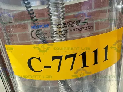 USED MILLIPORE QUIKSCALE 250/500 CHROMATOGRAPHY COLUMN 25 LITERS