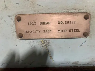 Used CINCINNATI INC 2512 Power Squaring Shears (Inch) Ohio US | G-2000, Inc. #1394633