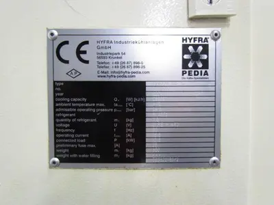 HYFRA TRK220-OF-S Immersion Recooler Plug-in plug-out water chiller 480V 3 Ph
