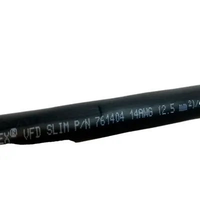 USED LAPP 81 FEET - OLFLEX VFD SLIM 4G2.5 14/4C 81-FT 4C 14 AWG BLACK