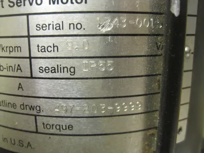 GETTYS M124-B30A-90AF SERVO MOTOR M124B30A90AF