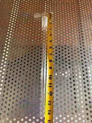 Used CHEMGLASS ADAPTER 24/40 INNER JOINT 90 DEGREE BENT 300 MM LENGTH Glassware - Other California US | Equipment Lab #1469369