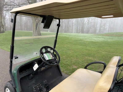 (1) 2015 E-Z-Go golf cart with a Kawasaki gas engine, does not include Club canopy, ball cover, club...