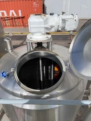 Tank, 300 Gallon, Stainless Steel, Melt Tank, Jacketed, Agitated, #5991451