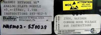 USED BAILEY NASM02 SLAVE MODULE NETWORK 90