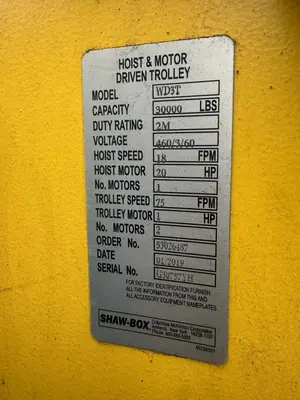 USED SHAW BOX WD3T