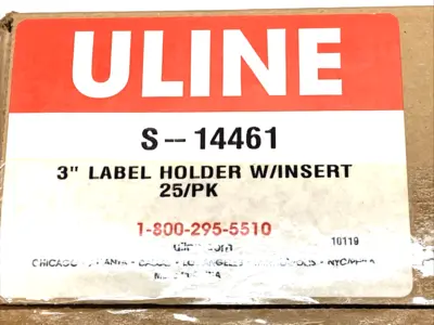 New | in-Stock U-Line Snap-On Label Holders for Shelving 3" Parts & Accessories (Material Handling) Michigan US | Maverick Industrial Sales #1391981