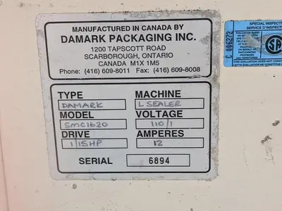 USED DAMARK PACKAGING INC. SMC1620