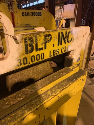30,000 LBS X 60" COIL LIFTING "C" HOOK WITH STAND. STOCK # 0916519