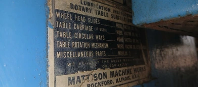 Used 1900 MATTISON #48 Rotary Surface Grinders Texas US | Revelation Machinery #1283718