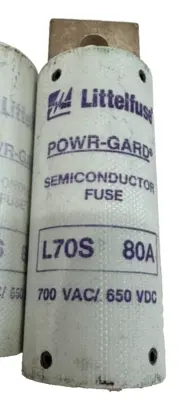 NEW LOT OF 10 LITELFUSE L70S 80A SEMICONDUCTOR FUSES 700VAC 650VDC