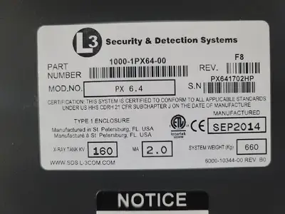 USED 2014 L3 COMMUNICATIONS PX6.4