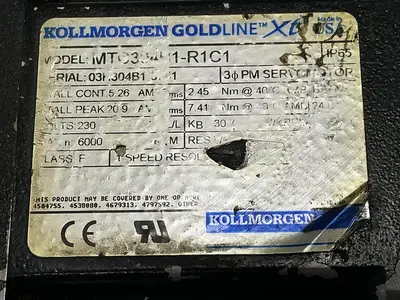 USED KOLLMORGEN GOLDLINE XT MTC304B1-R1C1