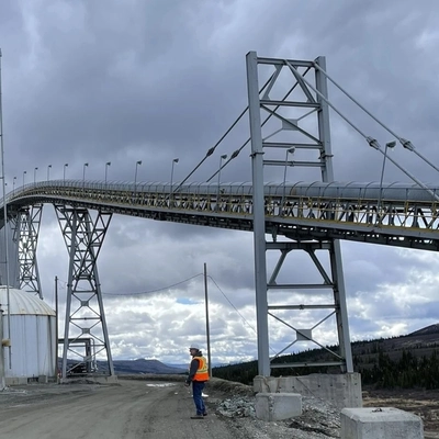 30in Wide x 612ft Long Overland Conveyor
